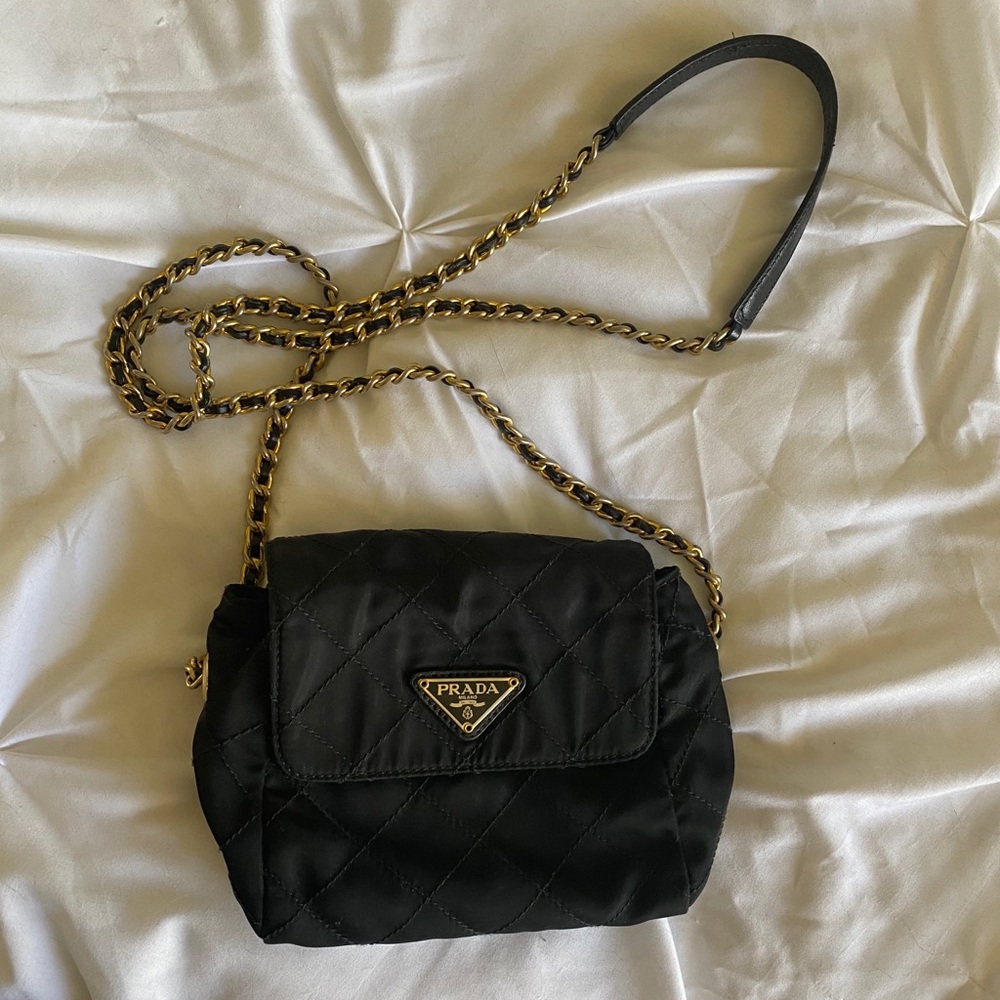 Vintage and well-loved Prada crossbody